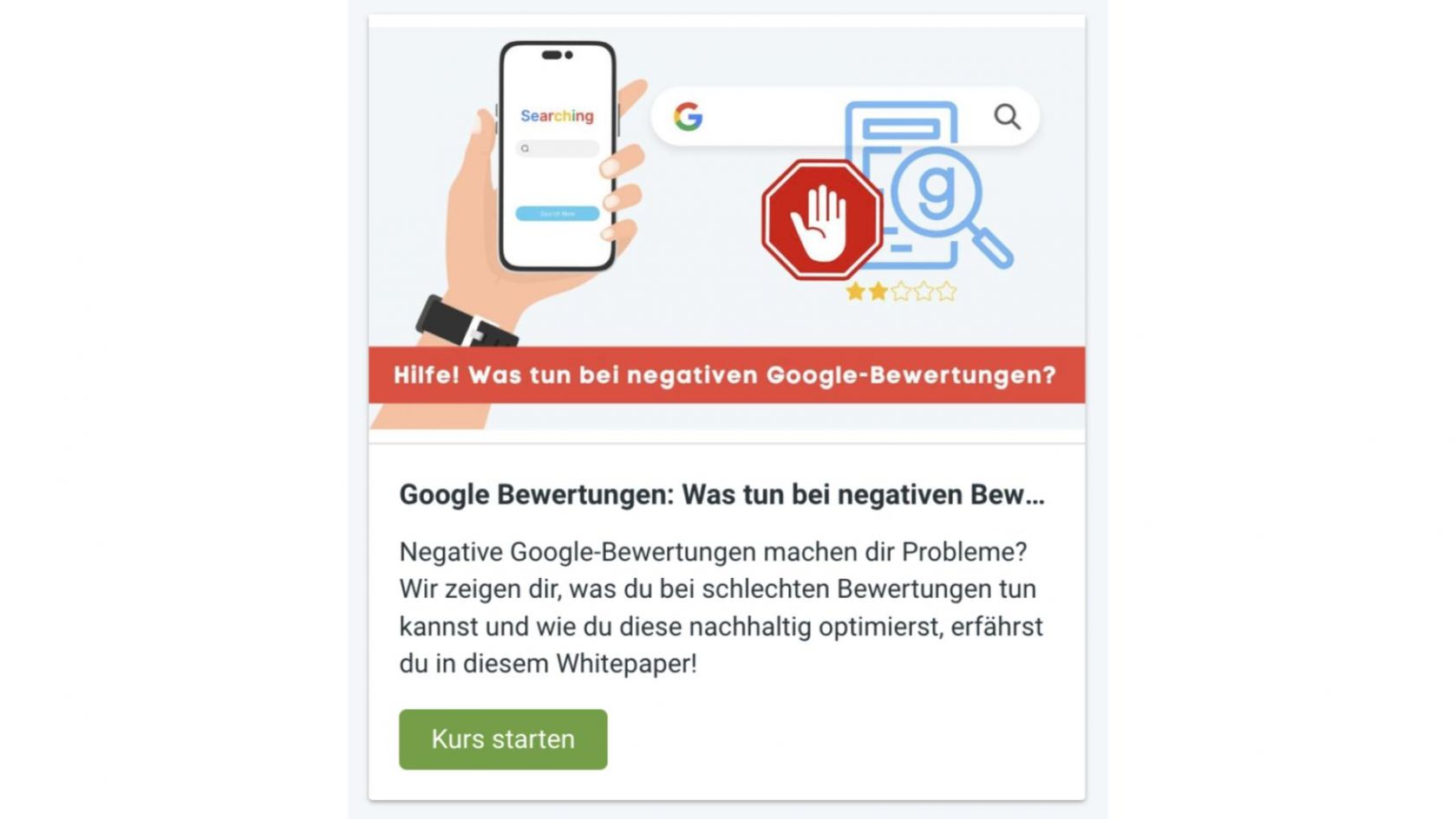 Neue Anleitung: Was tun bei schlechten Google-Bewertungen?