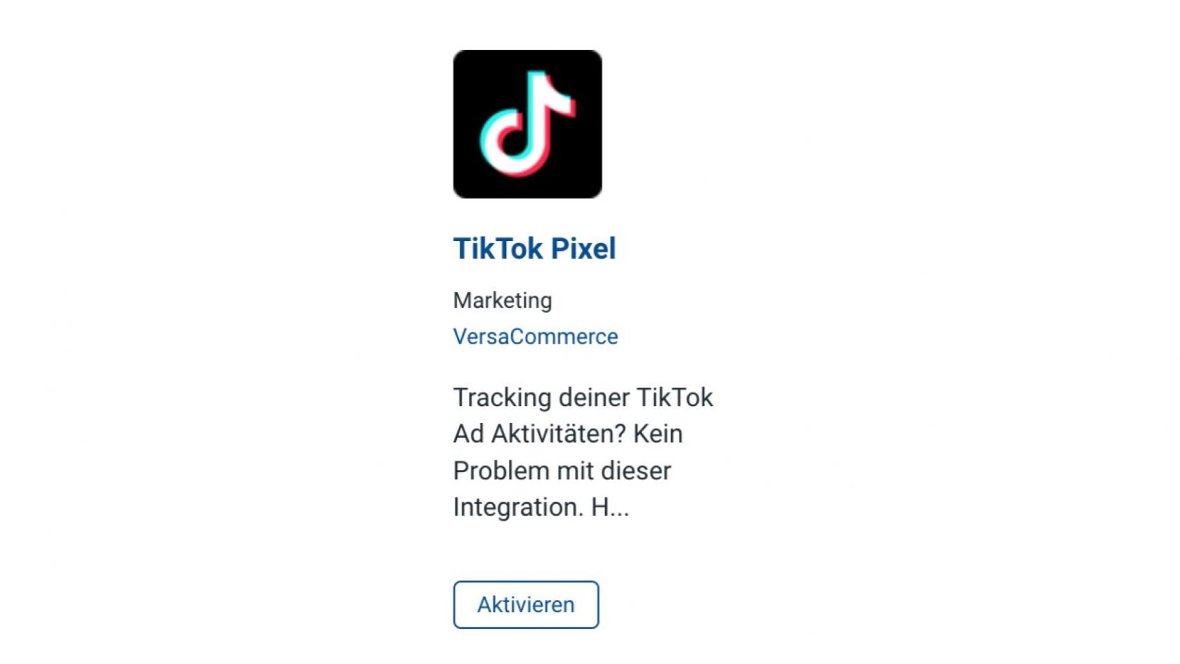 TikTok Pixel Integration