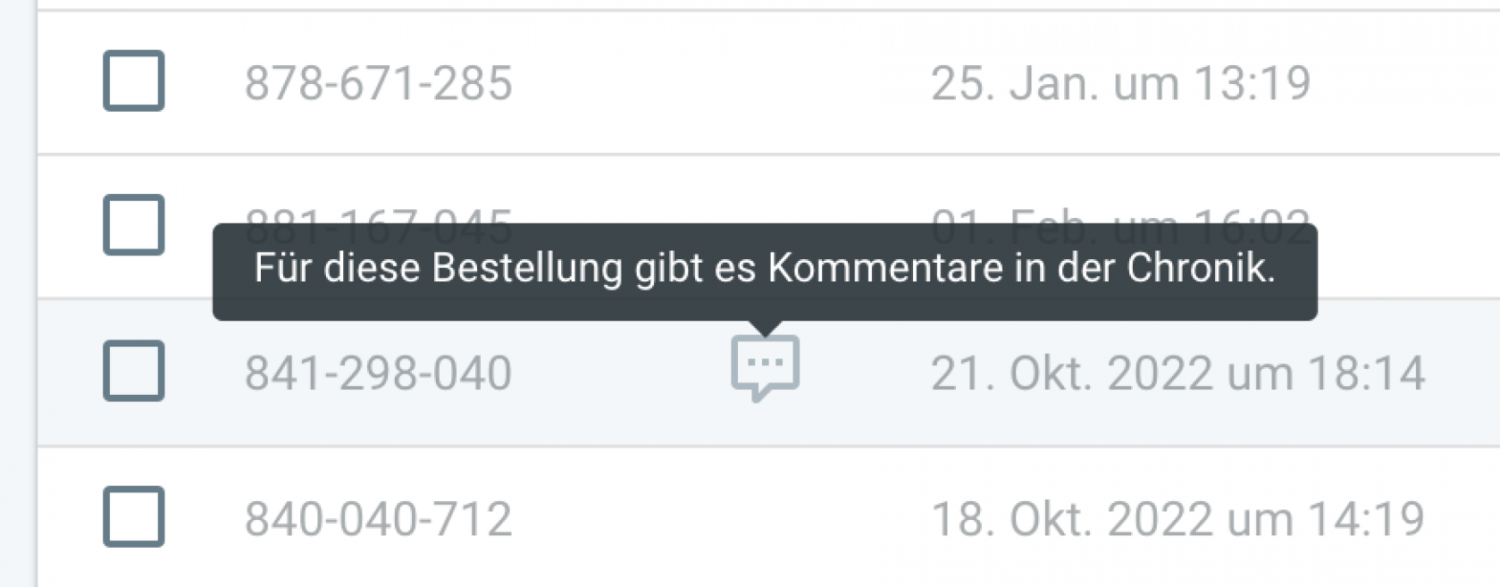 Kommentare leichter auffindbar